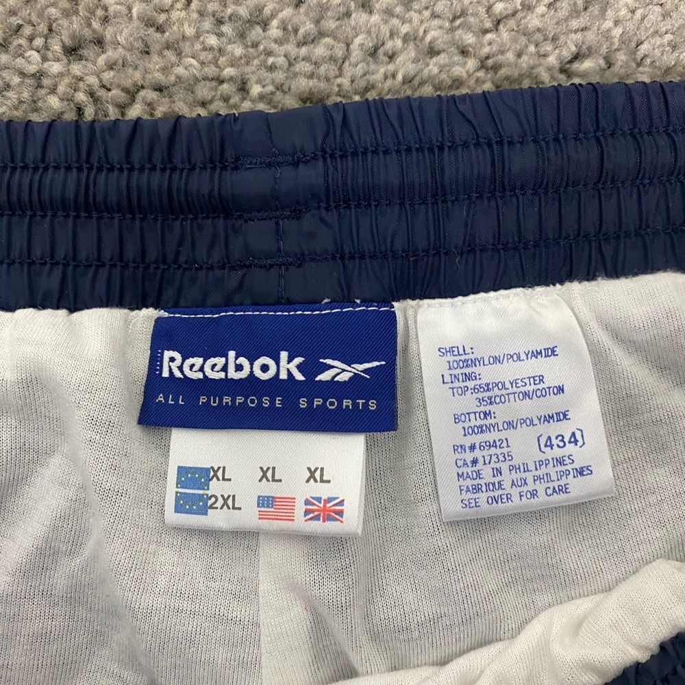 Vintage 90s navy reebok lined track‎ pants - Picture 8 of 8